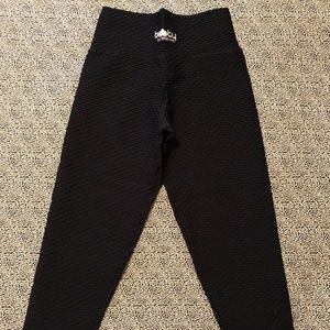 Booty by Brabants- Cropped Croco Skin, Black